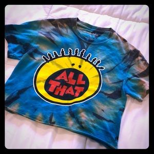 Nickelodeon Tye Dye All That Crop Top